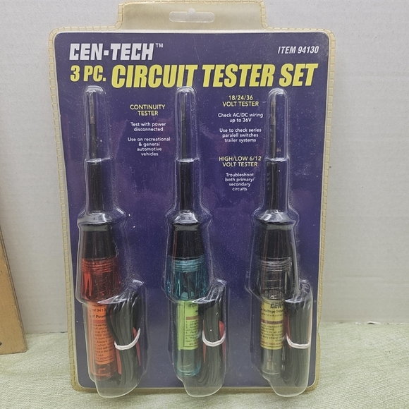Cen-Tech 3 Piece Circuit Tester Set - Picture 1 of 2